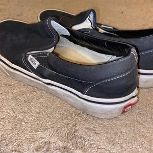Black slip on vans